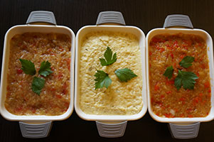 Salata de vinete cu rosii coapte la gratar, cu maioneza, sau cu ardei capia copt